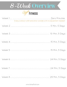 8 week overview fitness