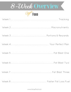 8 week overview Food